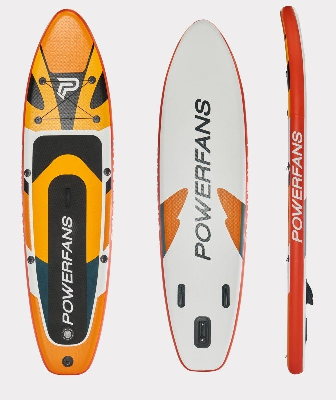 Сапборд SUP Board POWERFANS (320х84х15), арт. TA004-002 (оранжевый) - фото 3 - id-p225122007