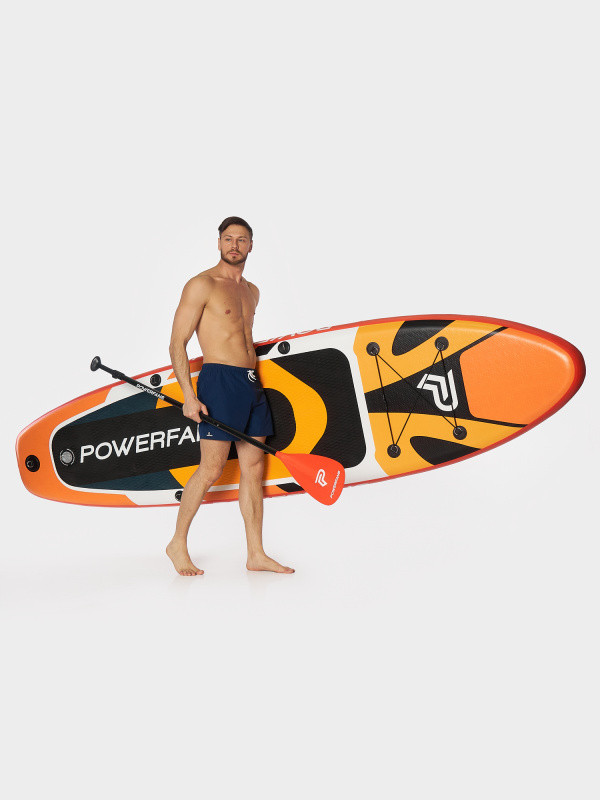 Сапборд SUP Board POWERFANS (320х84х15), арт. TA004-002 (оранжевый) - фото 2 - id-p225122007