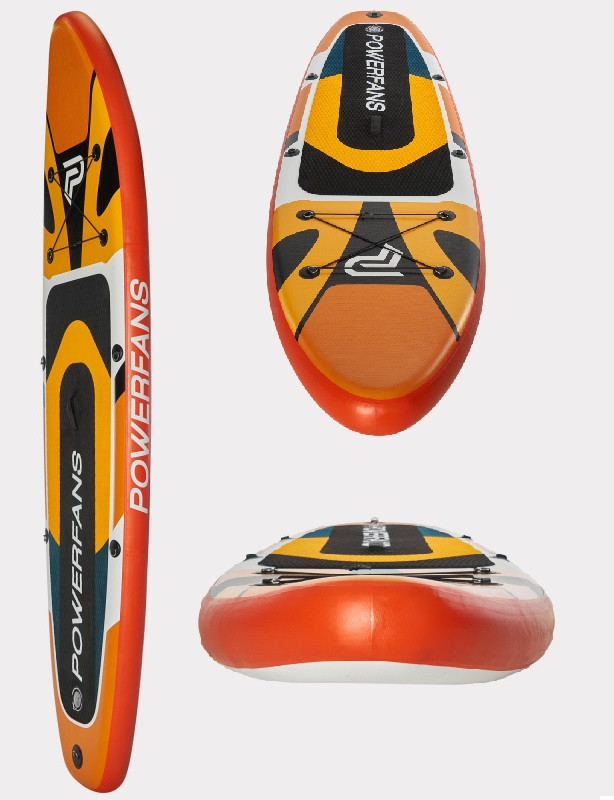 Сапборд SUP Board POWERFANS (320х84х15), арт. TA004-002 (оранжевый) - фото 4 - id-p225122007