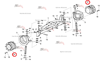 Гидромотор ( гидромотор-колесо) POCLAIN HYDRAULICS MS11-0-121-A11-1830-K000 005443837P для УЭС-2-250А