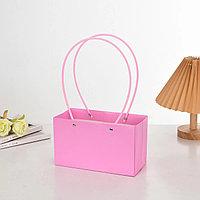 Пакет подарочный "Мастхэв" 22*11*14см прямоугольный, Розовый фламинго