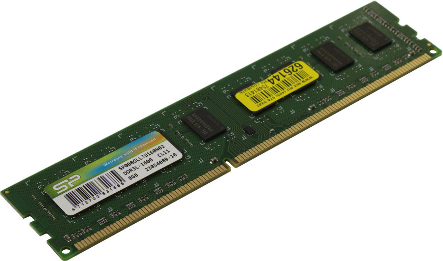 Модуль памяти Silicon Power SP008GLLTU160N02 DDR3 DIMM 8Gb PC3-12800 - фото 1 - id-p225124043