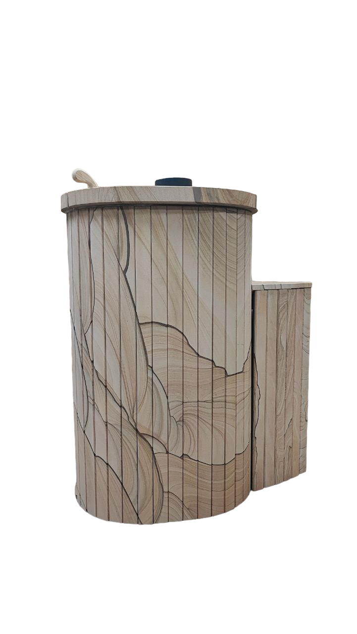 Печь банная Ферингер Макси Змеевик наборный "Окаменевшее дерево" перенесённый рисунок - фото 1 - id-p225124399