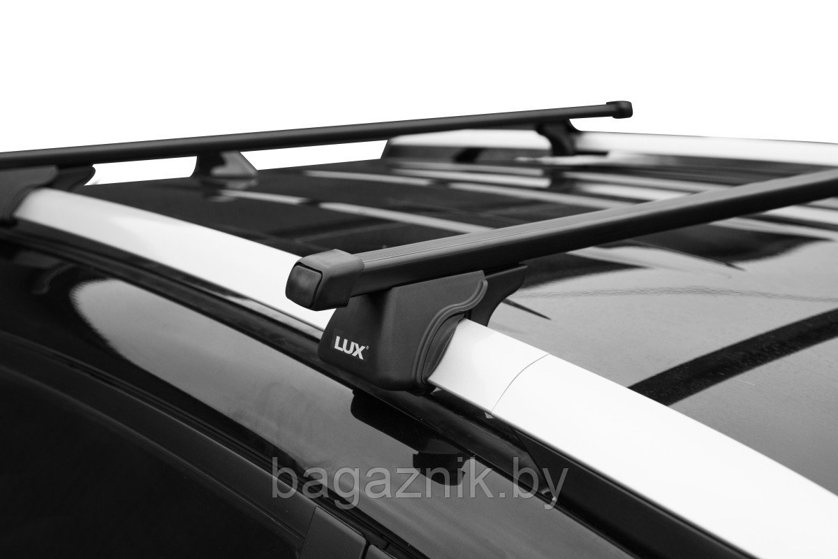 Багажник LUX КЛАССИК с прямоугольными дугами в пластике для а/м с рейлингами - фото 5 - id-p225124500