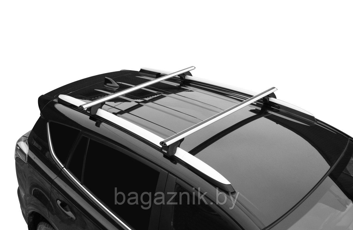 Багажник LUX КЛАССИК с дугами аэро-классик (53мм) для а/м с рейлингами - фото 6 - id-p225124501