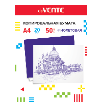 Копировальная бумага "deVENTE" A4 50 л, 20 г/м2, в картонной папке, фиолетовая, арт. 2041400