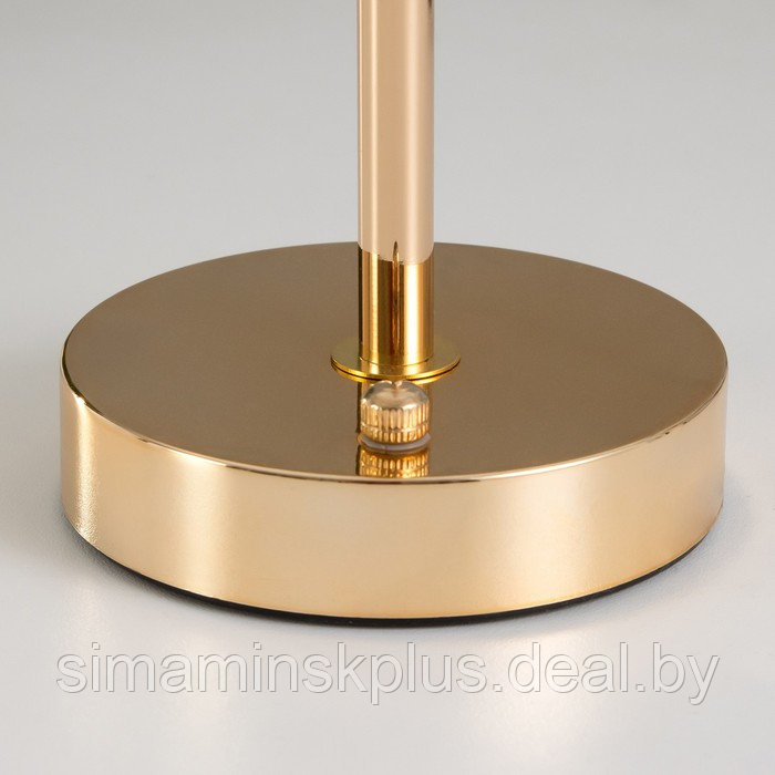 Настольная лампа сенсорная "Гелия" LED 10Вт АКБ золото 15х15х30 см - фото 7 - id-p225125158