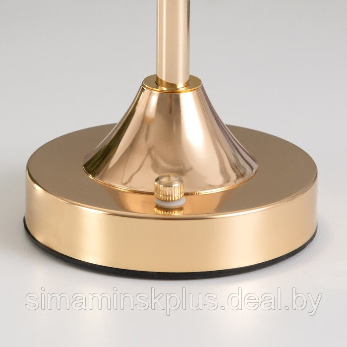 Настольная лампа сенсорная "Бианка" LED 10Вт АКБ золото 15х15х33 см - фото 7 - id-p225125161