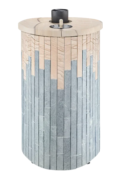 Печь банная Ферингер Оптима Змеевик наборный Талькохлорит+"Окаменевшее дерево" - фото 3 - id-p225125268