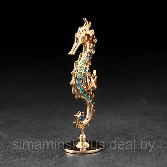Сувенир "Морской конёк", с кристаллами - фото 2 - id-p225125296