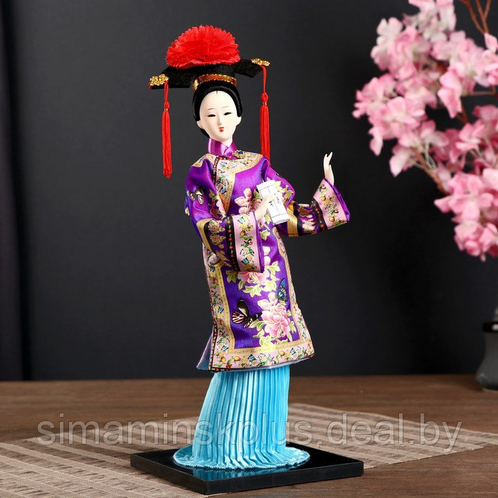 Кукла коллекционная "Китаянка в национ. платье с письменами" МИКС 32х12,5х12,5 см - фото 1 - id-p225125326
