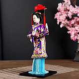 Кукла коллекционная "Китаянка в национ. платье с письменами" МИКС 32х12,5х12,5 см, фото 4