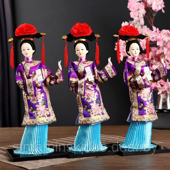 Кукла коллекционная "Китаянка в национ. платье с письменами" МИКС 32х12,5х12,5 см - фото 6 - id-p225125326
