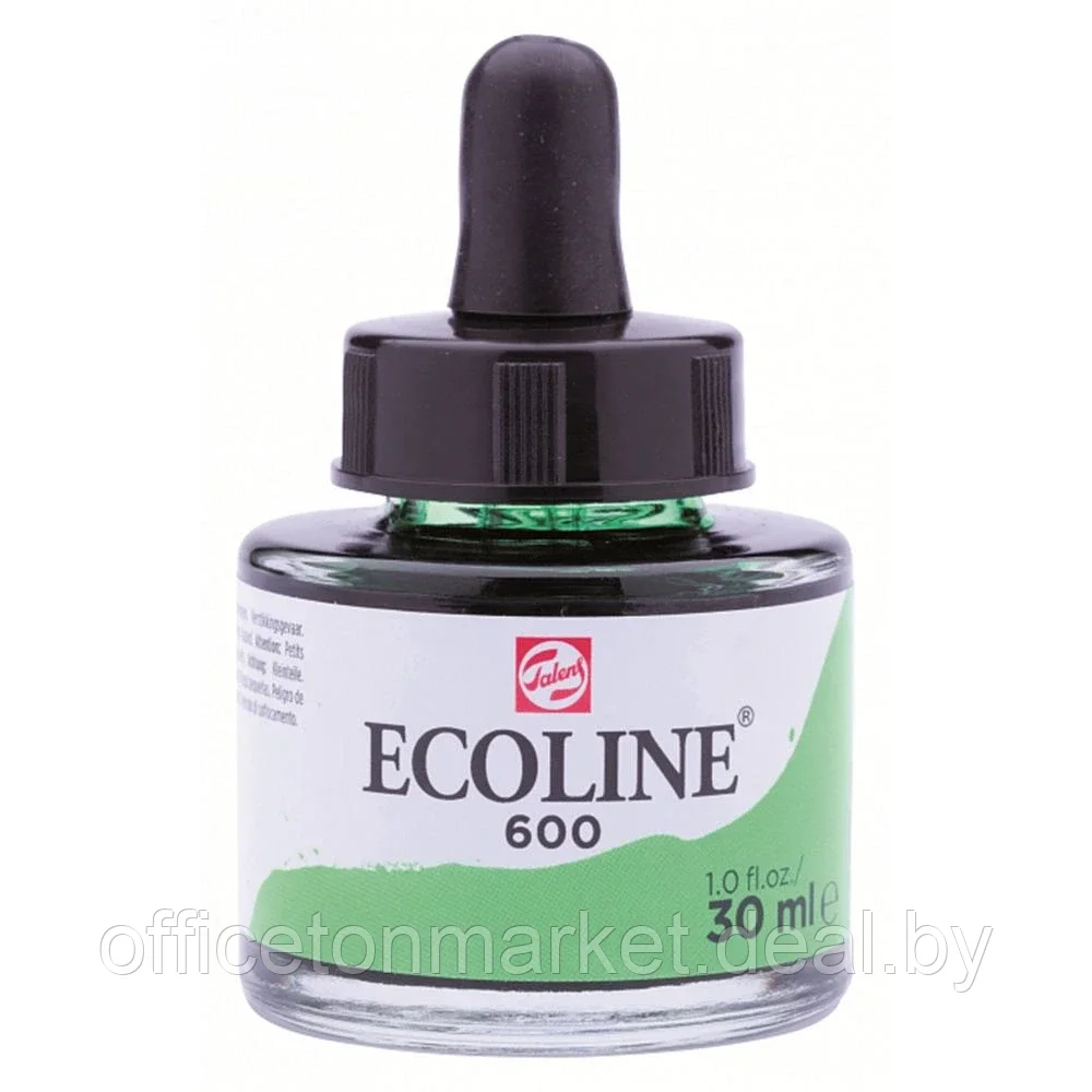 Жидкая акварель "ECOLINE", 600 зеленый, 30 мл - фото 1 - id-p178283969