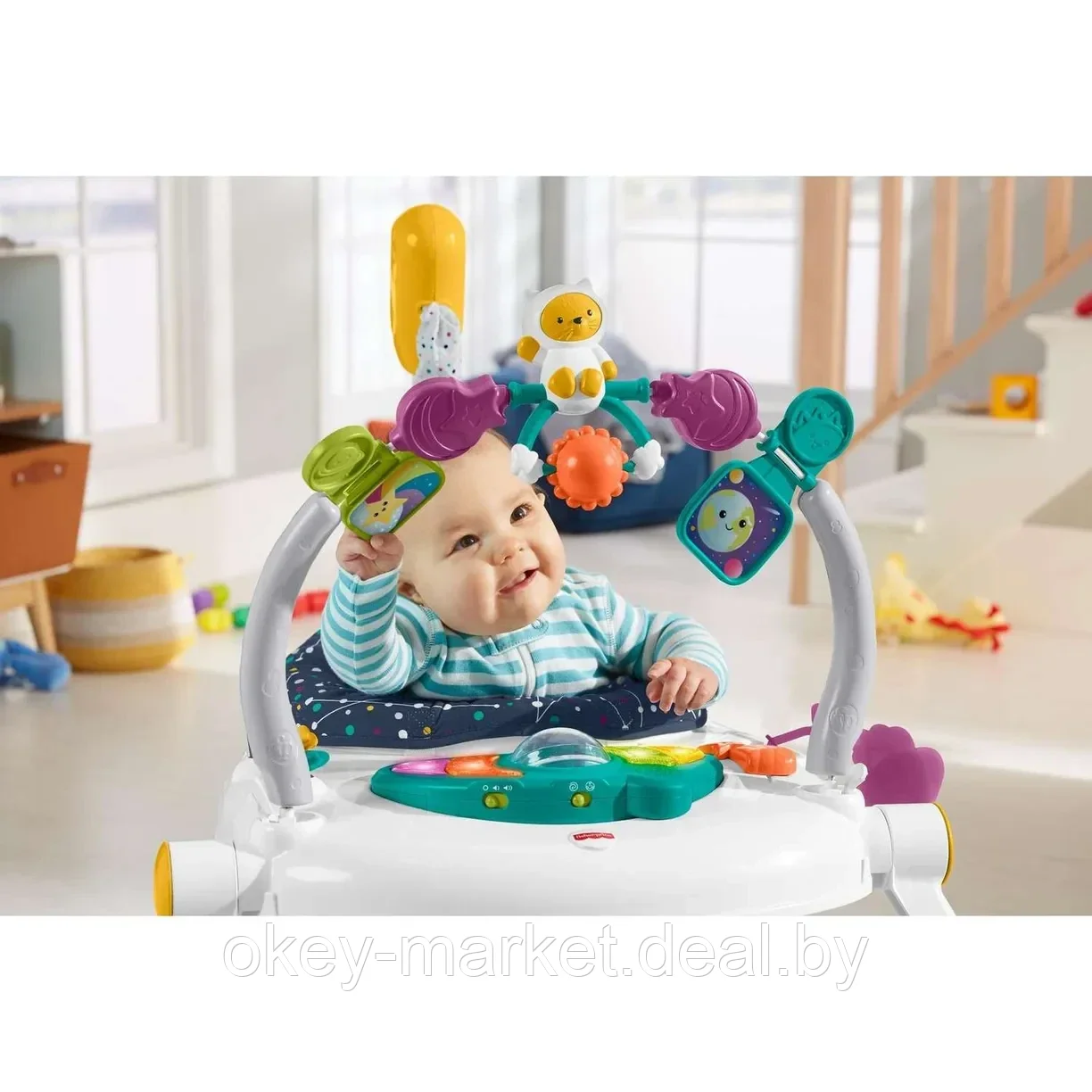 Прыгунки Fisher Price Космический котенок HBG73 - фото 9 - id-p225125912