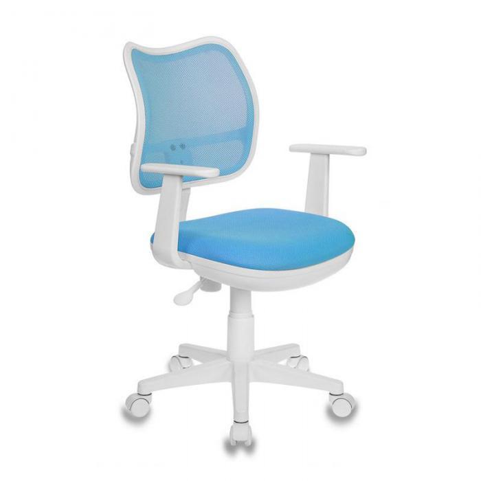 Компьютерное кресло Бюрократ CH-W797 Light Blue-White CH-W797/LB/TW-55 - фото 1 - id-p225126618