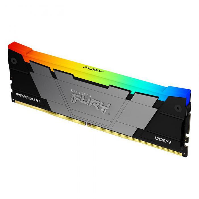 Модуль памяти Kingston Fury Renegade RGB RTL Gaming DDR4 DIMM 3600MHz PC4-28800 CL16 - 16Gb KF436C16RB12A/16 - фото 1 - id-p225126662