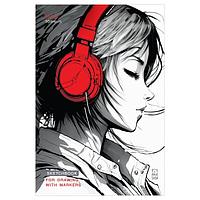 Скетчбук 50л А5  MESHU "Girl and music" на склейке 90г/м2, MS_53574