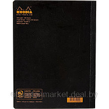 Книга для записей "Rhodia Classic", B5, 190x250 мм, 80 листов, в линейку, черный