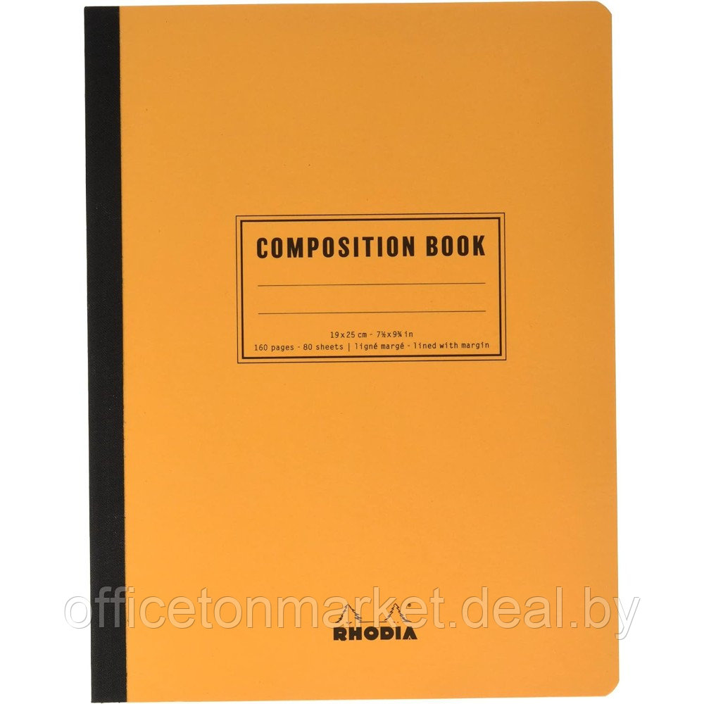 Книга для записей "Rhodia Classic", B5, 190x250 мм, 80 листов, в линейку, оранжевый - фото 1 - id-p225128985