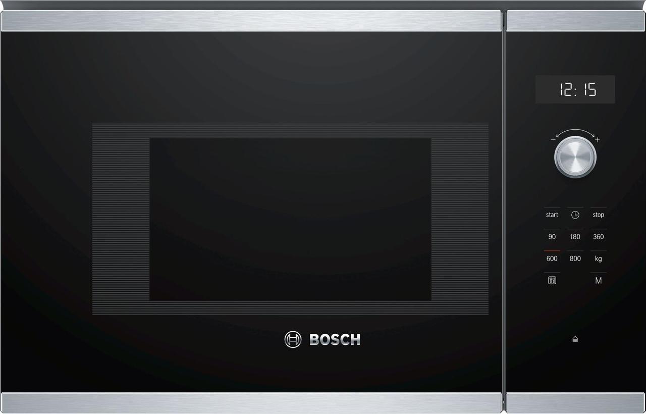 Микроволновая печь Bosch BFL524MS0 20л. 800Вт нержавеющая сталь/черный (встраиваемая) - фото 1 - id-p225129861