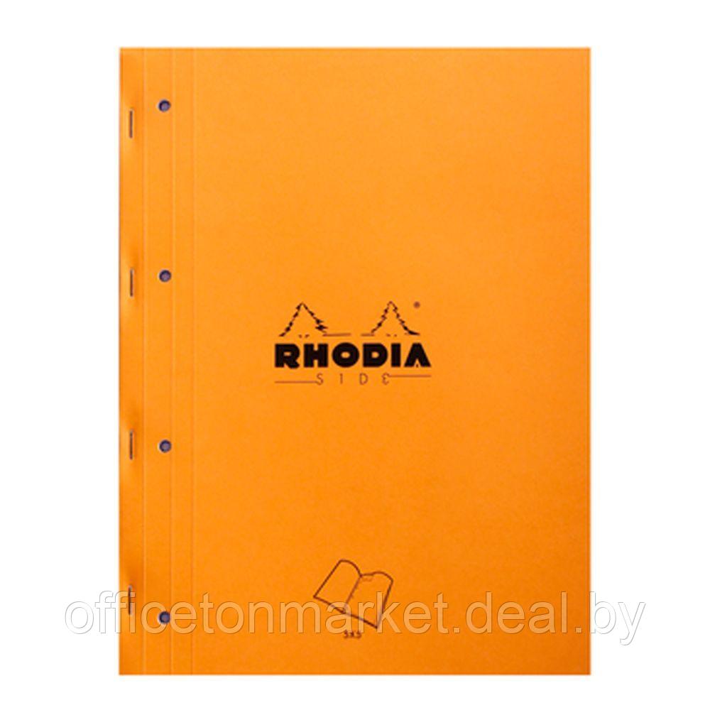 Сменный блок для тетради на кольцах "Rhodia", А4+, 80 листов, клетка, оранжевый - фото 1 - id-p225129055