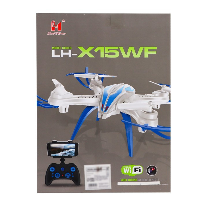 Квадрокоптер LH-X15WF, камера, передача изображения на смартфон, Wi-FI, цвет чёрно-оранжевый - фото 8 - id-p225134470