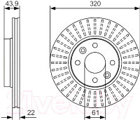 Тормозной диск Bosch 0986479S90