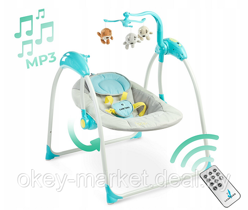 Электрокачели для новорожденных Caretero Loop Blue, фото 2