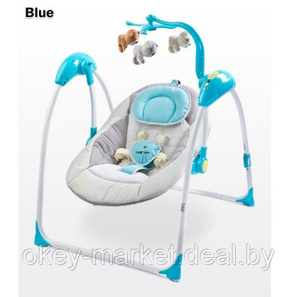 Электрокачели для новорожденных Caretero Loop Blue, фото 3