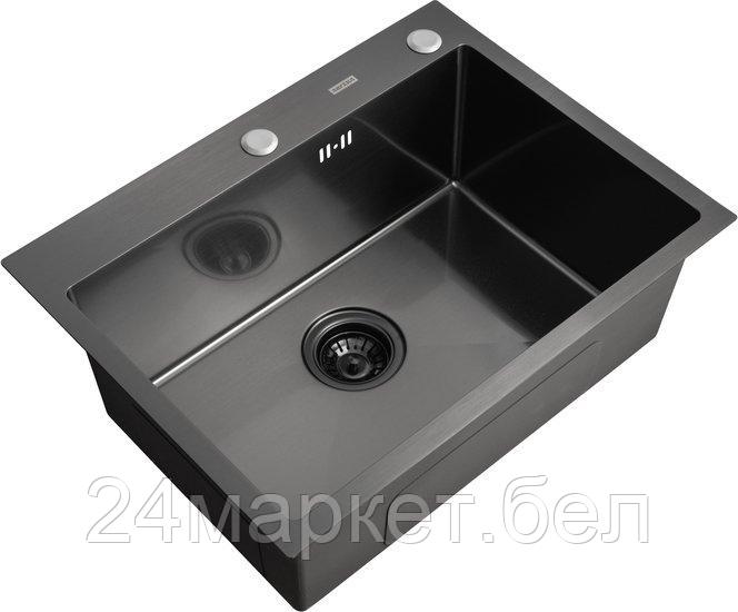 Кухонная мойка ARFEKA Eco AR 600*500 Black PVD Nano - фото 1 - id-p225141474