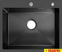 Кухонная мойка ARFEKA Eco AR 600*500 Black PVD Nano Decor