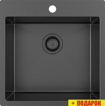 Кухонная мойка ZorG ZRN 5050 Premium PVD Gunblack, фото 2