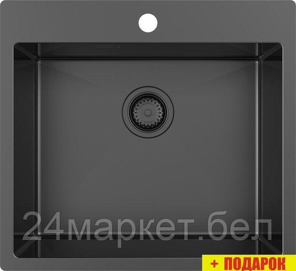 Кухонная мойка ZorG ZRN 5055 Premium PVD Gunblack - фото 1 - id-p225141500