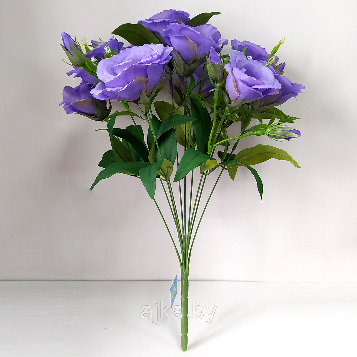 Букет искусственный Эустома 10 голов 48 см, фиолетовый - фото 2 - id-p225141881