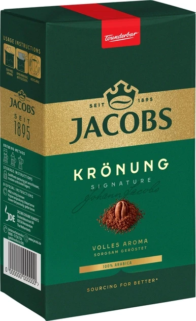 Кофе Jacobs Kronung 500г. Молотый. вак.уп.