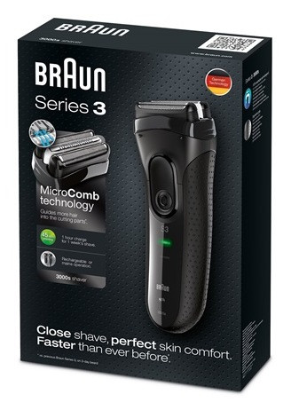 Электробритва Braun Series 3 3000s (уценка по упаковке) - фото 3 - id-p220039875