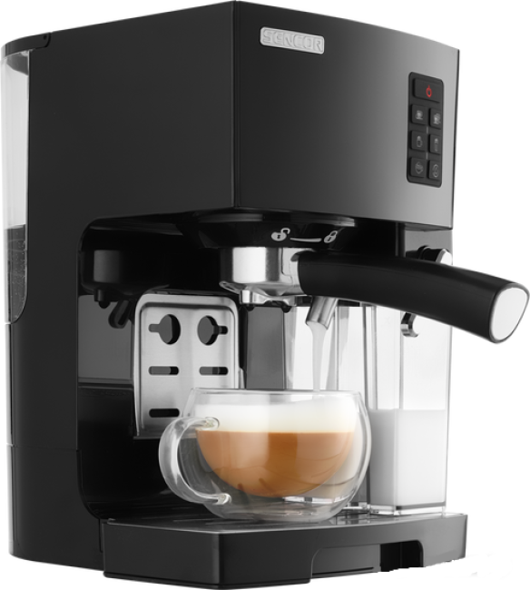 Рожковая помповая кофеварка Sencor SES 4050SS (черный) - фото 3 - id-p194260023