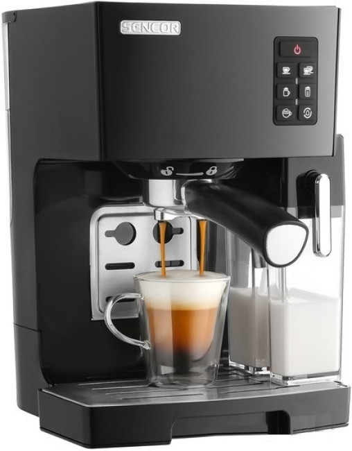 Рожковая помповая кофеварка Sencor SES 4050SS (черный) - фото 4 - id-p194260023