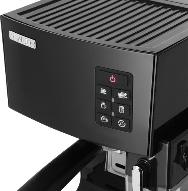 Рожковая помповая кофеварка Sencor SES 4050SS (черный) - фото 6 - id-p194260023