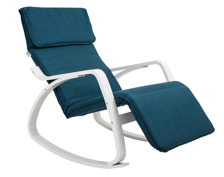 Кресло-качалка Calviano Relax 1106 синее - фото 1 - id-p194817312