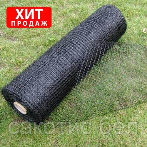 Сетка от кротов 2*50 м (Черный, РФ), 14х14мм