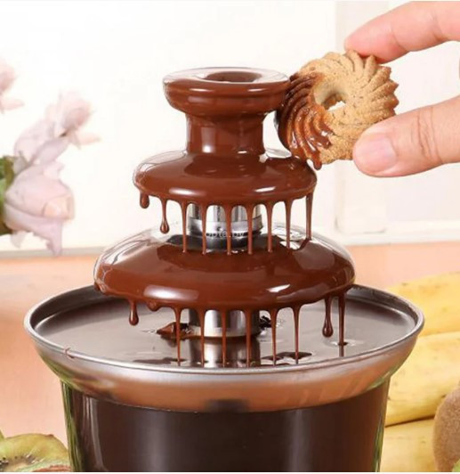 Шоколадный фонтан фондю Chocolate Fondue Fountain Mini - фото 2 - id-p225142874