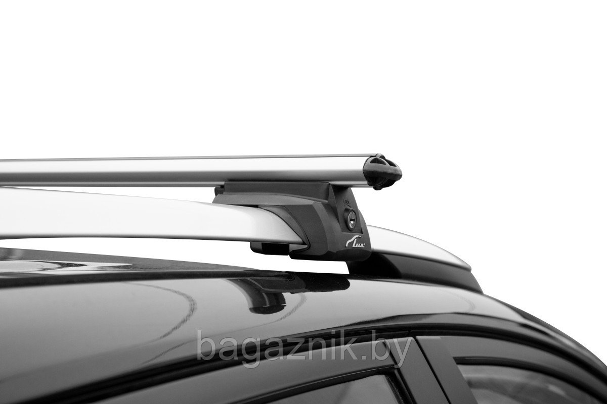 Багажник LUX ЭЛЕГАНТ с дугами аэро-классик (53мм) для а/м с рейлингами - фото 4 - id-p225143020