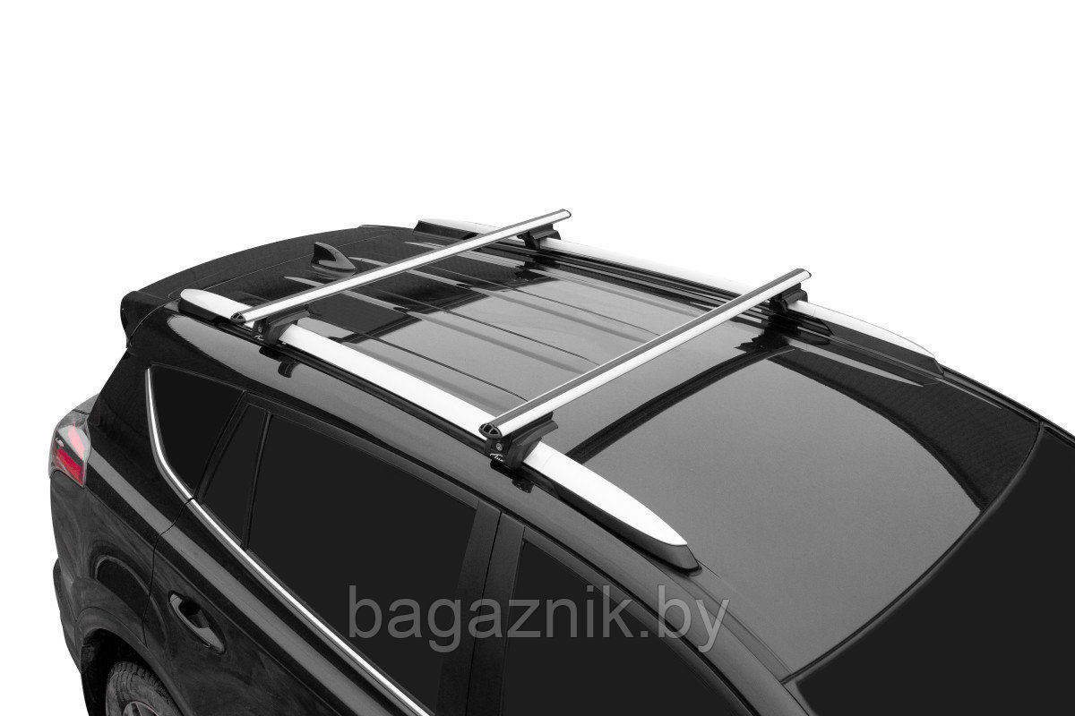 Багажник LUX ЭЛЕГАНТ с дугами аэро-классик (53мм) для а/м с рейлингами - фото 6 - id-p225143020