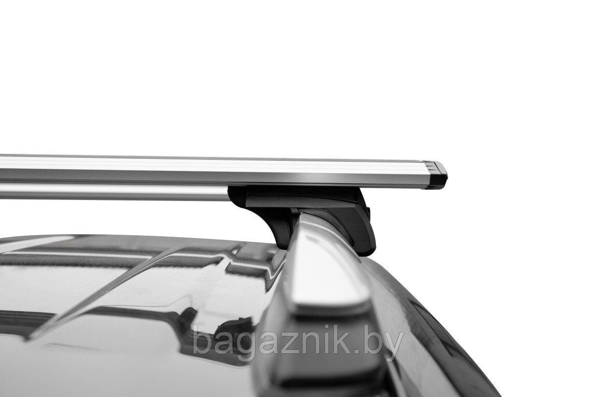 Багажник LUX ЭЛЕГАНТ с дугами аэро-трэвэл (82мм) для а/м с рейлингами - фото 3 - id-p225143021