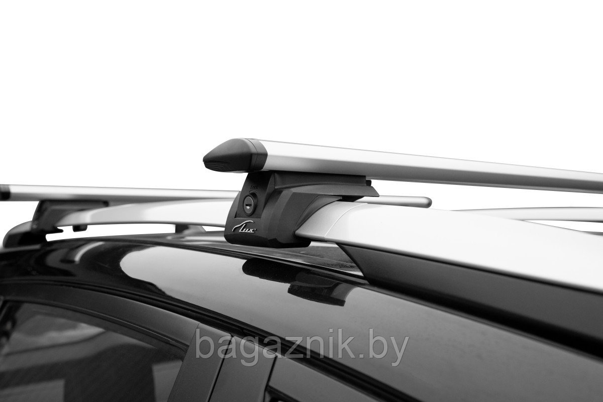 Багажник LUX ЭЛЕГАНТ с дугами аэро-трэвэл (82мм) для а/м с рейлингами - фото 5 - id-p225143021