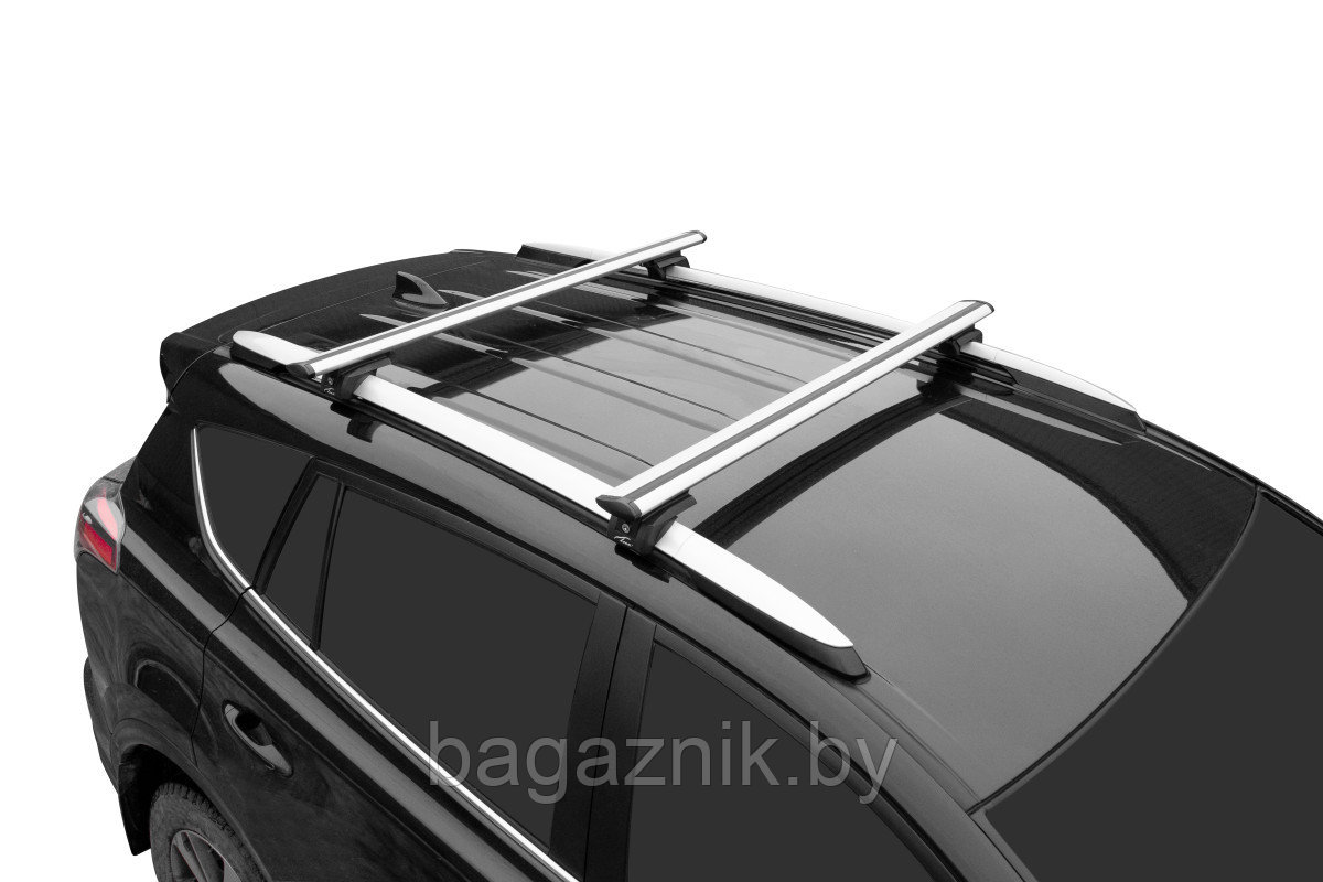 Багажник LUX ЭЛЕГАНТ с дугами аэро-трэвэл (82мм) для а/м с рейлингами - фото 6 - id-p225143021