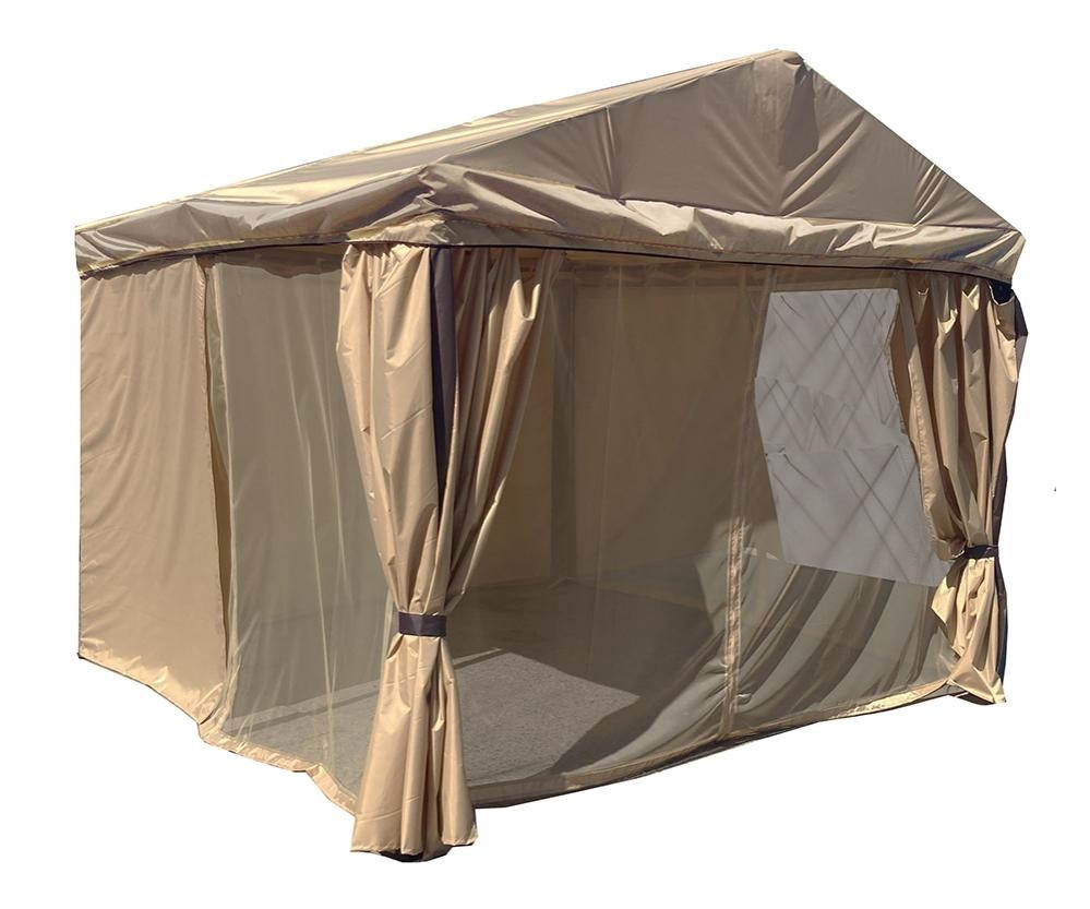 Садовый шатер тент МебельСад Оазис 320х300х260, бежевый