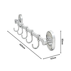 Крючок настенный Solinne Modern 16215, хром (5 крючка), фото 2